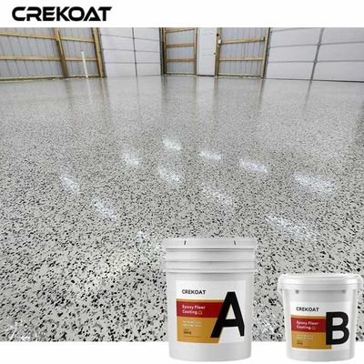 Anti Slip Flake Epoxy Coating Garage Epoxy Resin Flooring With Flakes
