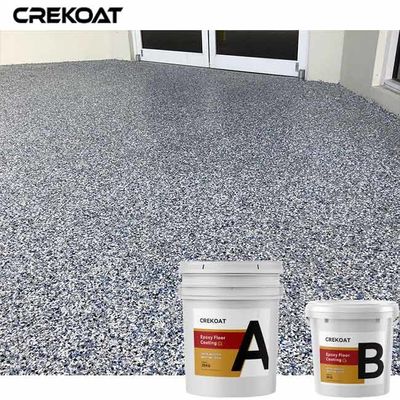 100% Solid Polyaspartic Flake Epoxy Resin Floor Coating Terrazzo Smooth Surface