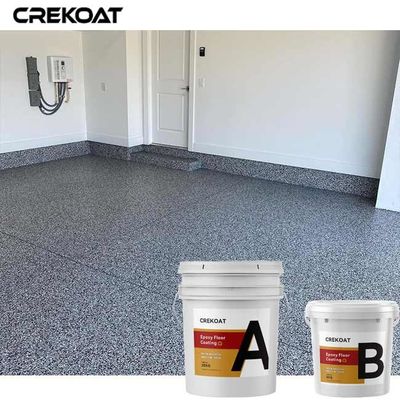 Colorful Flakes Epoxy Resin Floor Coating Marble Granite Appearance For Garage