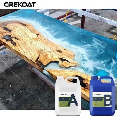 Bubble Free Clear Pourable Resin Crystal Epoxy Table Precise Clarity And Depth In Crafted Artworks