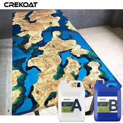 Liquid Glass Deep Pour Epoxy Resin 24 Hours Fast Curing Slow Heat Release