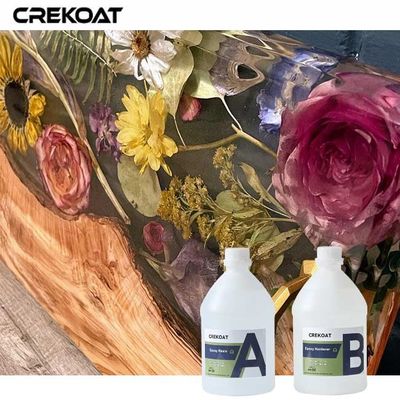 Glossy Clear Epoxy Resin Ideal For Preserving Organic Elements Like Flowers