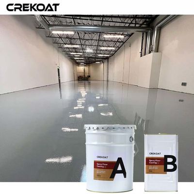 Self Leveling Industrial Clear Epoxy Floor Coating With Decorative Vinyl Flakes