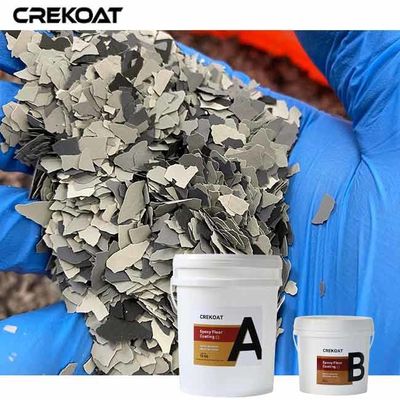 Quick Curing Time Epoxy Flake Floor Coating Fast Installation