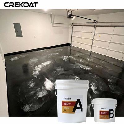 Glossy Metallic Epoxy Floor Coating Embedded Glitter Or Metallic Flakes For Added Sparkle