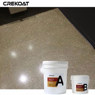 Non-Toxic Pure Metallic Epoxy Floor Coating Of Gloss Or Matte Finishes