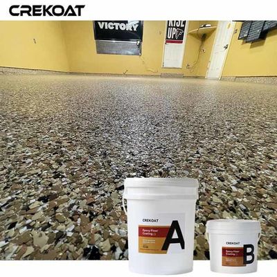 Low-VOC Epoxy Flake Floor Coating Cures Relatively Fast Reducing Downtime
