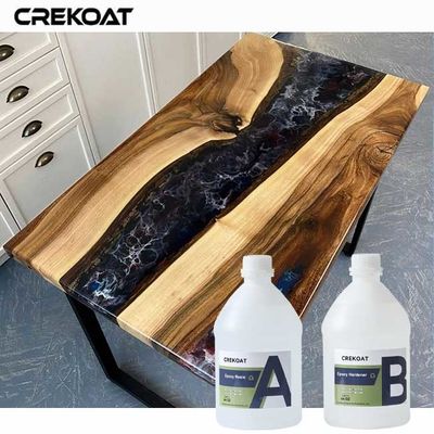 Low Maintenance Clear Epoxy Resin Table Top High Chemical Resistance