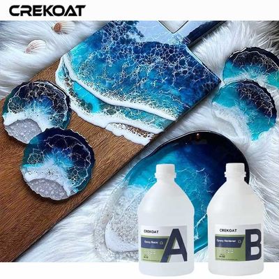 1/1 Clear Epoxy Resin Creates A Glossy High-End Aesthetic On Wood And Stone